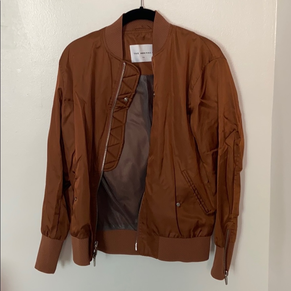 The arrivals dusty pink bomber jacket
